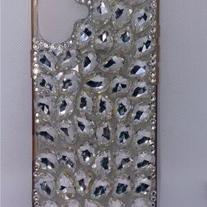 Crystal Bling Phone Case - Silver